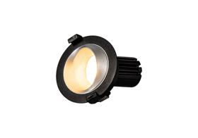 DM201194  Bonia 10 Tridonic Powered 10W 4000K 810lm 36° CRI>90 LED Engine Black/Silver Fixed Recessed Spotlight, IP20